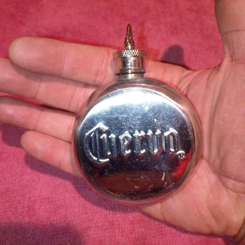 Cuervo Silver Flask